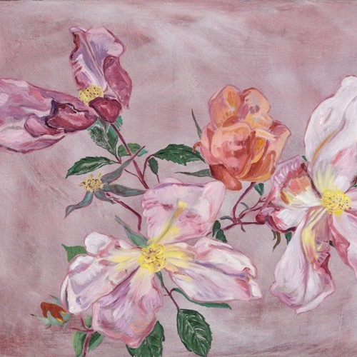 Wild Roses IV, 2021, oil on linen, 35 x 45cm