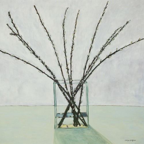 Pussy Willow Stems, 2010, oil on linen, 100 x 110cm